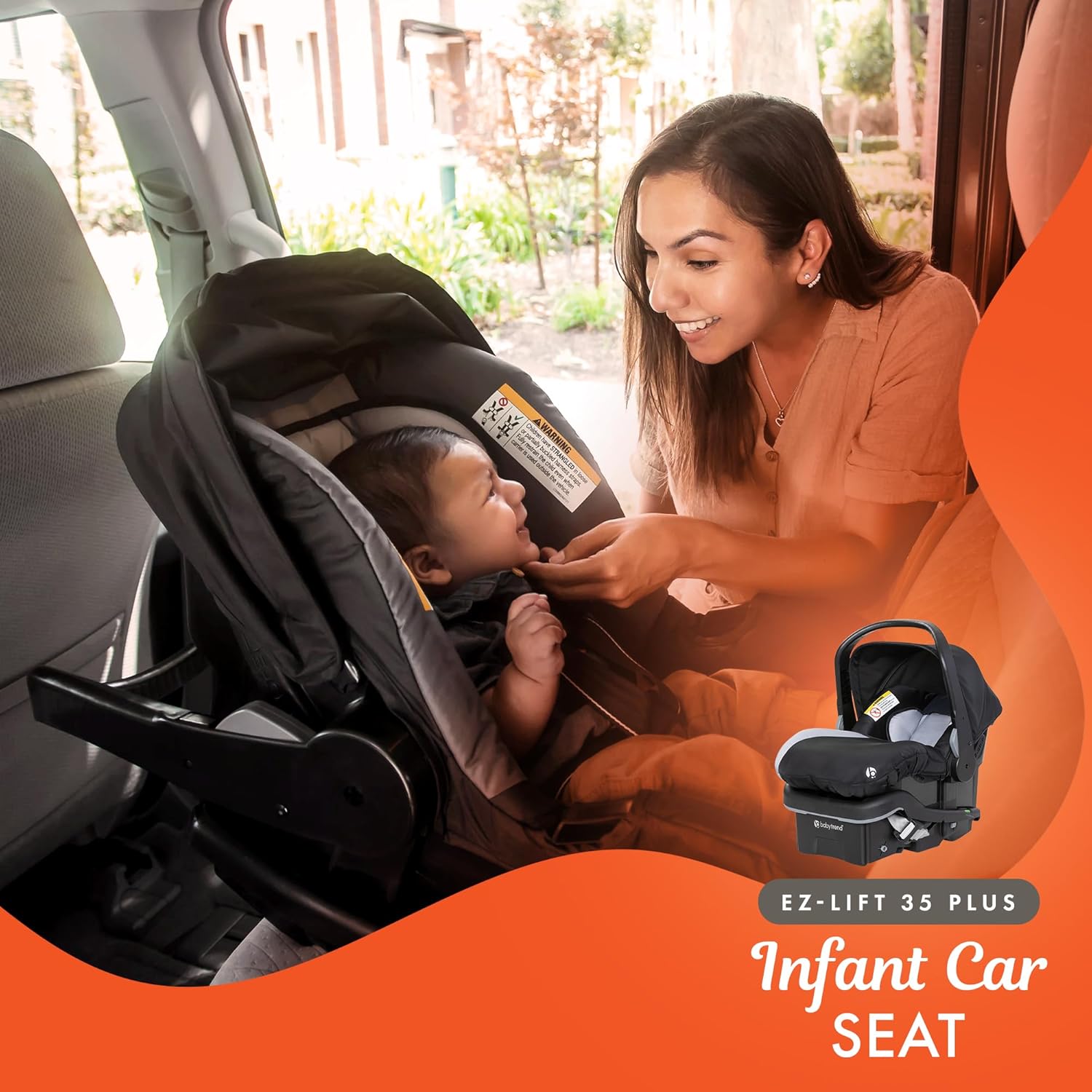 Baby Trend Infant and Toddler Double Stroller & Car Seat Combo, 2 Pc Set, Stormy - Lightweight and Compact Travel Stroller and Carseat Tandem for Babies, Infants, and Toddlers