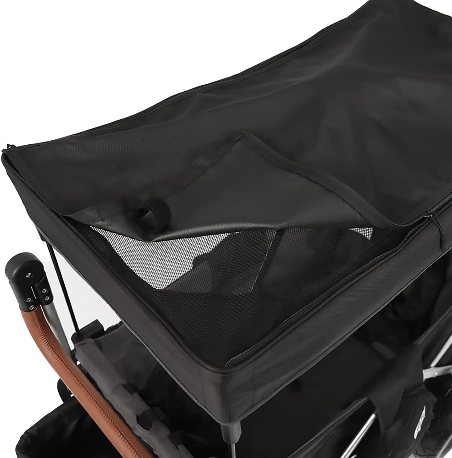 Keenz 7S 2.0 Stroller Wagon - Foldable, Double Stroller for Infant and Toddler, Safe Kids Wagon with Sun Protection and 5-Point Harness, Ideal for Trips, Beach, Park - Fully Loaded with Accessories
