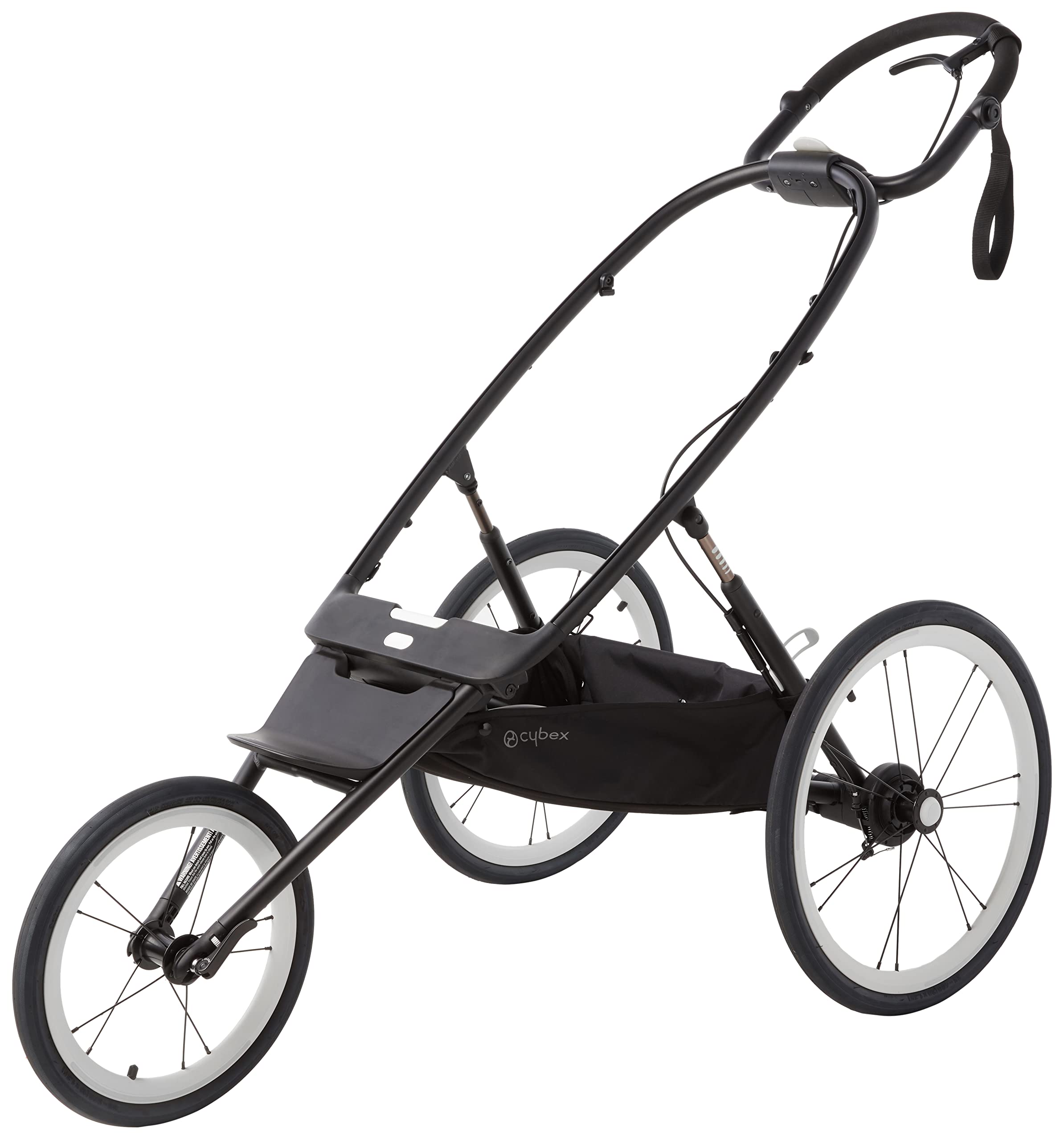 Cybex AVI Jogging Stroller Frame in Black + Pink