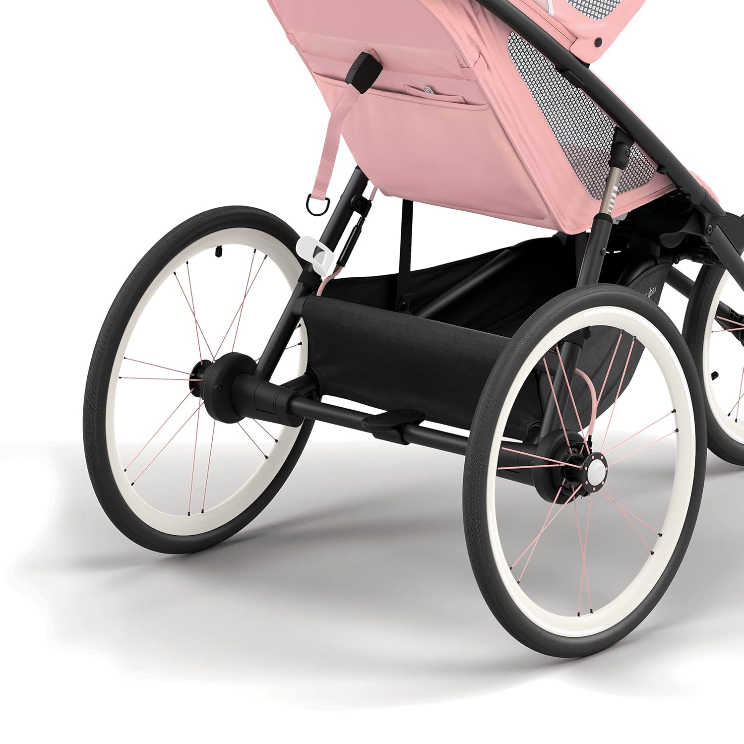 Cybex AVI Jogging Stroller Frame in Black + Pink